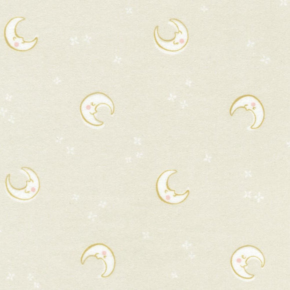 Robert Kaufman Fabrics Flannel Over the Moon Natural 21892-14