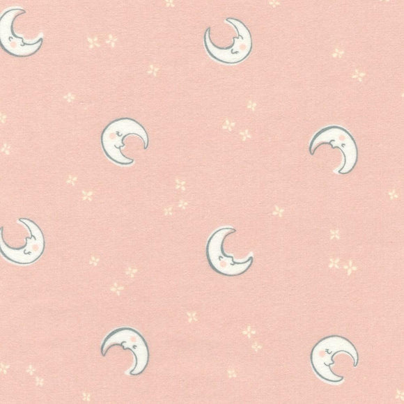 Robert Kaufman Fabrics Flannel Over the Moon Pink Lemonade 21892-480