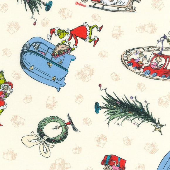 Robert Kaufman Fabrics How the Grinch Stole Christmas ADED-21775-223