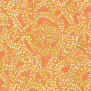 Robert Kaufman Fabrics Jeweled Leaves Coral AXUM-21611-143
