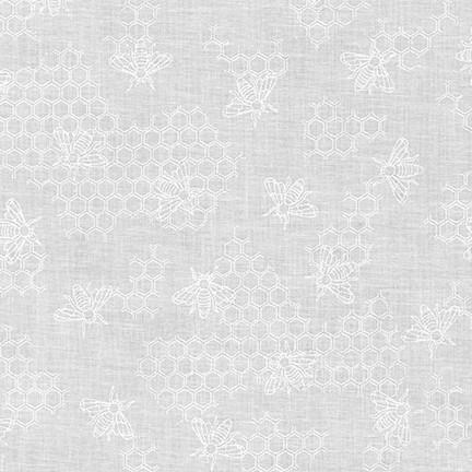 Robert Kaufman Fabrics Mini Madness White Texture on White 19689-1