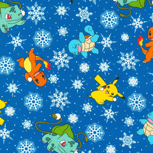 Robert Kaufman Fabrics Pikachu's Holiday Blue AOPD-21801-4