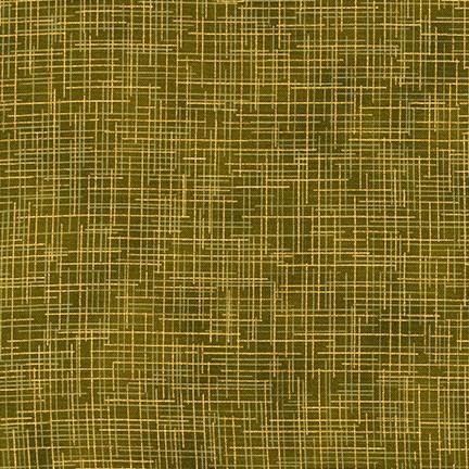Robert Kaufman Fabrics Quilter's Linen Metallic SRKM-14476-49 OLIVE