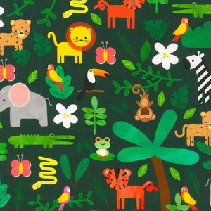 Robert Kaufman Fabrics Rainforest Friends  AAK-21496-48  Jungle