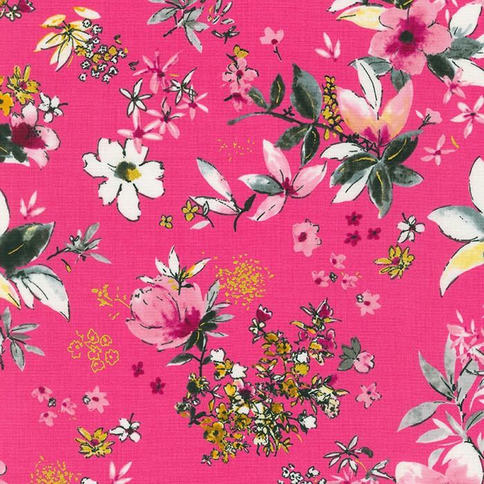 Robert Kaufman Fabrics Rosette Hot Pink SRKM-21282-110