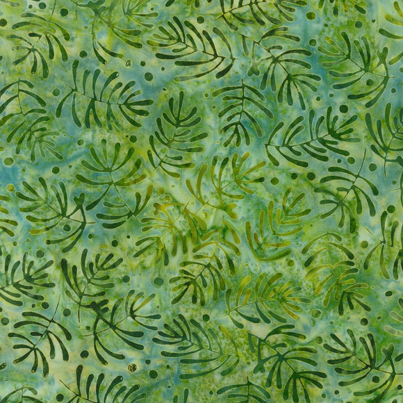 Robert Kaufman Fabrics Wintergreen Batik Fern  AMD-21066-30
