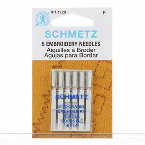 Schmetz Embroidery Machine Needle 5 Count Size 14/90 #1720