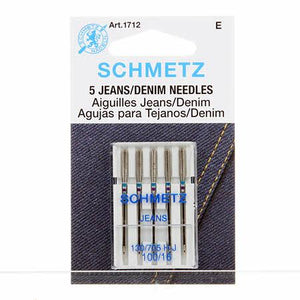 Schmetz Jeans/Denim Machine Needle 5 Count Size 16/100 #1712