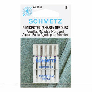 Schmetz Sharp / Microtex Machine Needle 5 Count Size 14/90 #1731