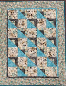 Shady Character Quilt Kit finished size 54" x 70" pattern by Swirly Girls