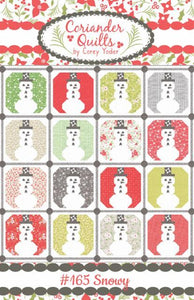 Snowy Quilt Pattern #165 from Coriander Quilts by Corey Yoder CQ165