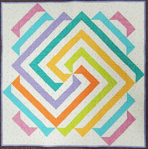 Sprite Quilt Kit finished size 40"x40" pattern by Purple Daisy Quilt Designs