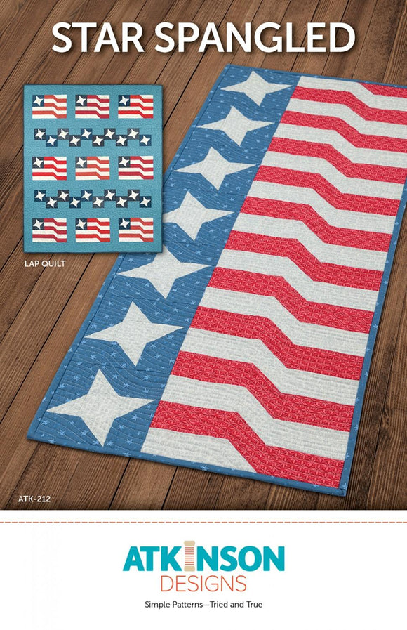 Spangled Pattern Star Spangled Quilt Pattern from Atkinson Designs – Affinity For Quilts ...