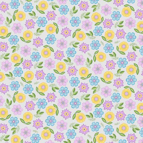 Studio E Fabrics Happy Spring Tossed Flowers E-6015-95