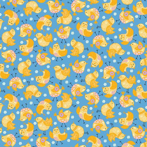 Studio E Fabrics Happy Spring Tossed Little Chicks E-6017-74
