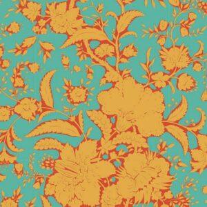 Tilda Fabrics Abloom 110072  Turquoise