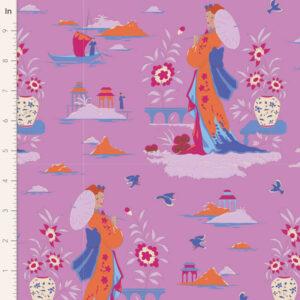 Tilda Fabrics Bloomsville 100504 Garden Vista Iris