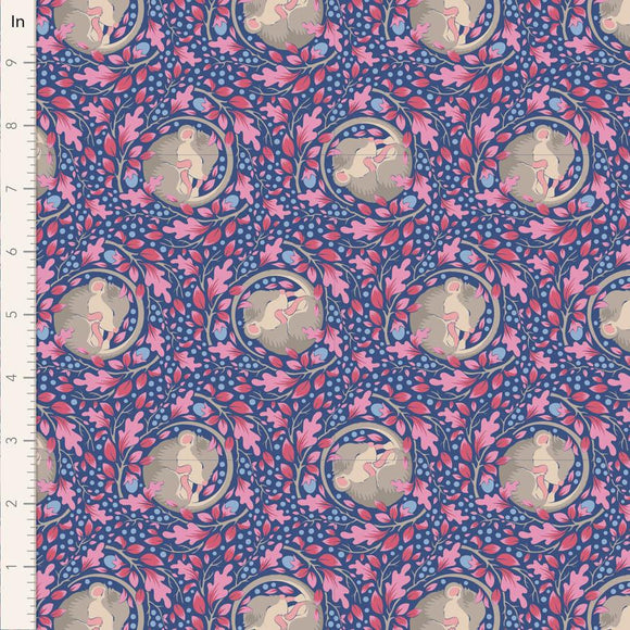 Tilda Fabrics Hibernation Slumbermouse Denim 100521