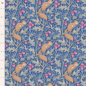 Tilda Fabrics Hibernation Squirrel Dreams Blue 100525