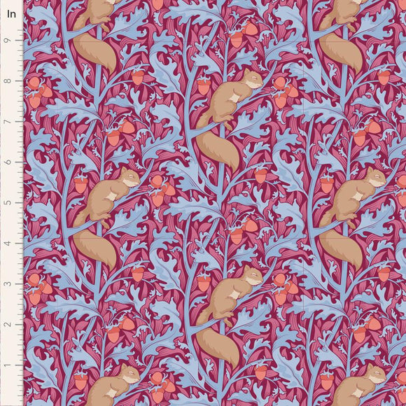 Tilda Fabrics Hibernation Squirrel Dreams  Hibiscus  100530