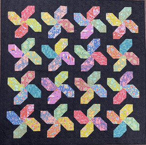 Whirligig Quilt Kit finished size 66"x66" pattern by Emma Jean Jansen
