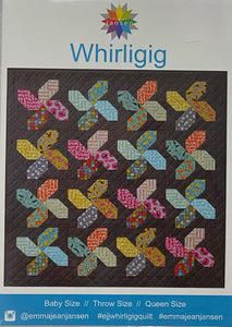 Whirligig Quilt Pattern by Emma Jean Jansen 3 size variations