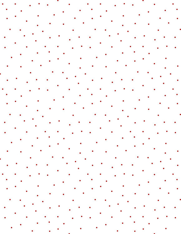 Wilmington Fabrics Essentials Pindots White/Red 1817 39131 113