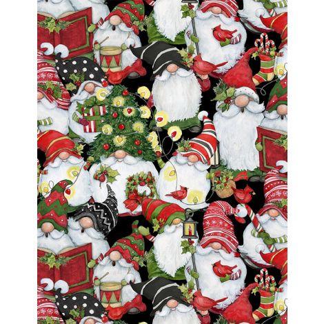Wilmington Prints Baby It's Gnomes Out Packed Gnomes  Multi 3023-39801-913