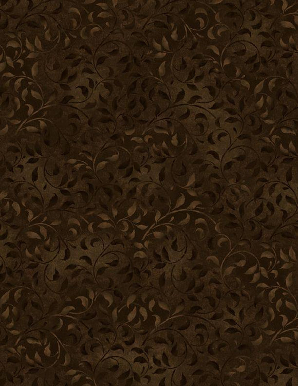 Wilmington Prints Essentials Climbing Vine Dark Brown 1887-38717-229