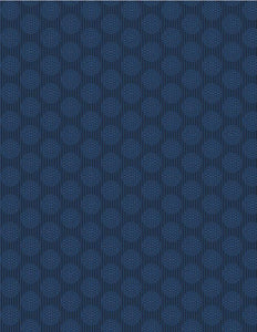 Wilmington Prints Essentials In The Navy Circles and Stripes Navy on Navy 1817-39086-444
