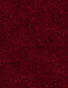 Wilmington Prints Essentials Sroll Dark Brick 1077-89025-389