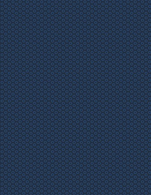 Wilmington Prints Essentioal Tiny Rings Navy on Navy 1817-39091-444