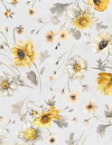 Wilmington Prints Fields of Gold Large A/O Gray 1409-86499-959