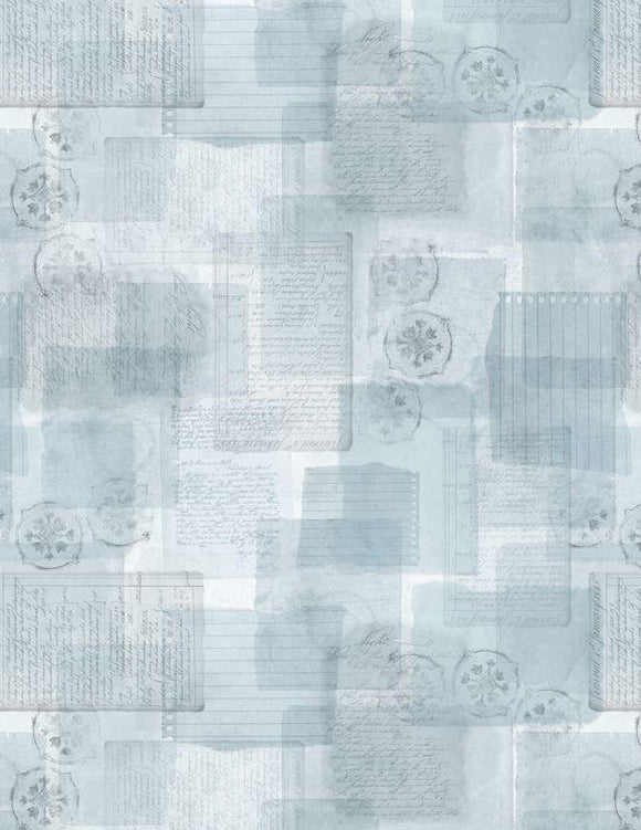 Wilmington Prints Forest Study Parchment A/O Blue 3023 39669 444