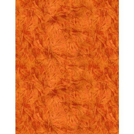 Wilmington Prints Garden Gate Feather Texture Orange  3023-39817-883