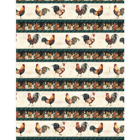 Wilmington Prints Garden Gate Repeating Stripe Multi  3023-39811-149