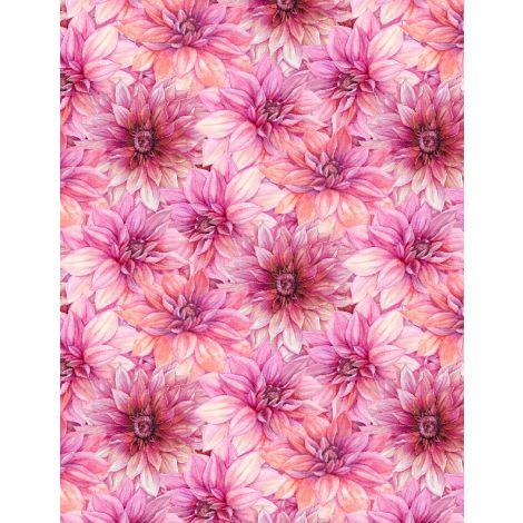 Wilmington Prints In Bloom Packed Floral Pink 1665-33883-636