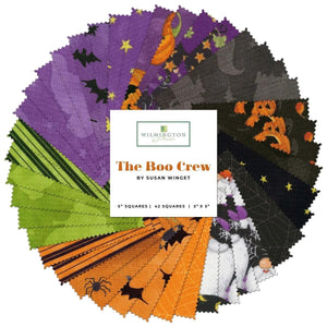 Wilmington Prints The Boo Crew Charm Pack 42  assorted  5"x5"  pieces 508-769-508