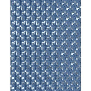 Wilmington Prints Windsong Meadows Trees All Over Blue 3053-11606-441