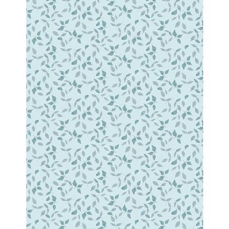 Wilmington Prints Winsome Critters Leaf Toss Blue 3060-36258-440