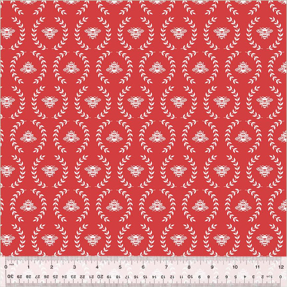 Windham Fabrics Clover & Dot Bee Red 53862-7