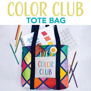 Windham Fabrics Color Club Tote Bag Panel 36" x WOF