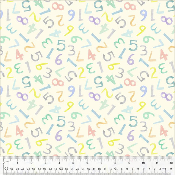 Windham Fabrics Count on Me Learning Numbers Ivory 53899-1