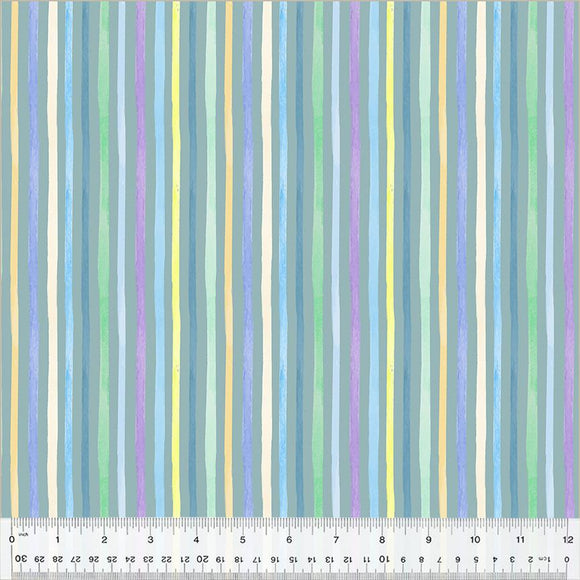 Windham Fabrics Count on Me Stripe Teal 53901-2