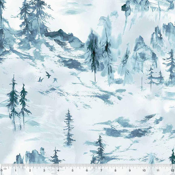 Windham Fabrics Majestic Mountainscape Mist 53741-2
