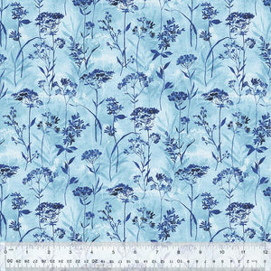 Windham Fabrics Wild Flowers  Botanical Blues 53670-3