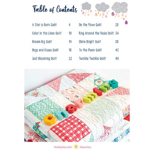 Charming Baby Quilts Book by Melissa Corry from It's Sew Emma ISE-937